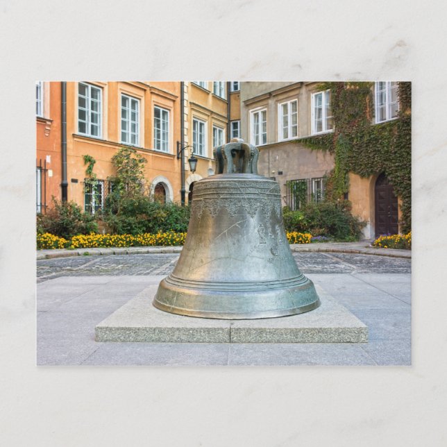 Postal Campana en el casco antiguo de Varsovia (Anverso)