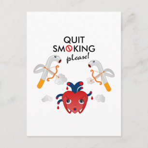 Postal Campaña para dejar de fumar, por favor