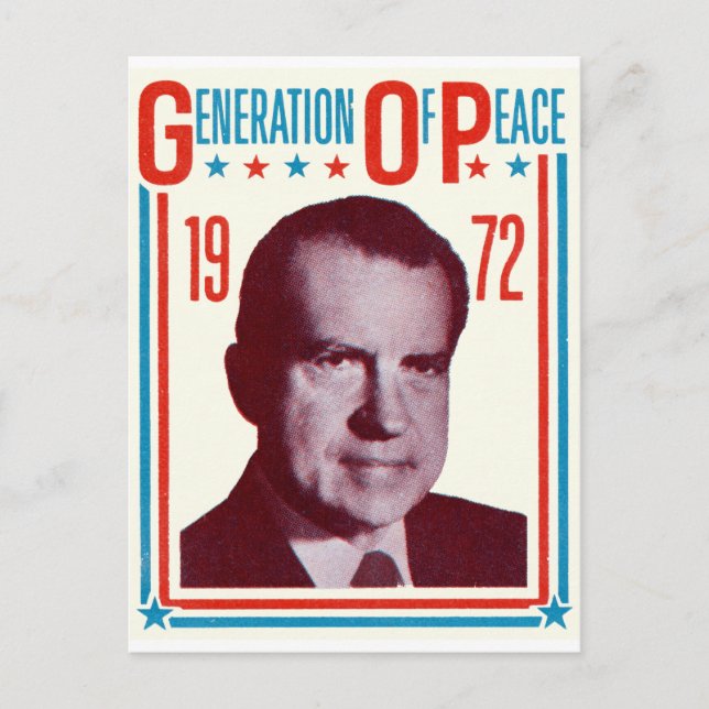 Postal Campaña Presidencial de Nixon de 1972 (Anverso)