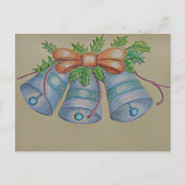 Postal campanas azules (Anverso)