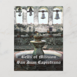 Postal Campanas de la Misión San Juan Capistrano