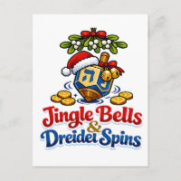 Campanas y giros de Driedel Christmukkah Janucá