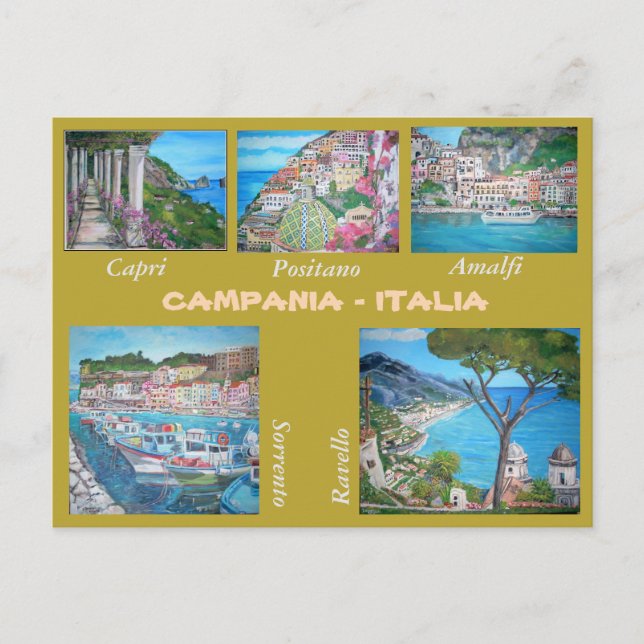 Postal Campania, Italia - Postcard (Anverso)
