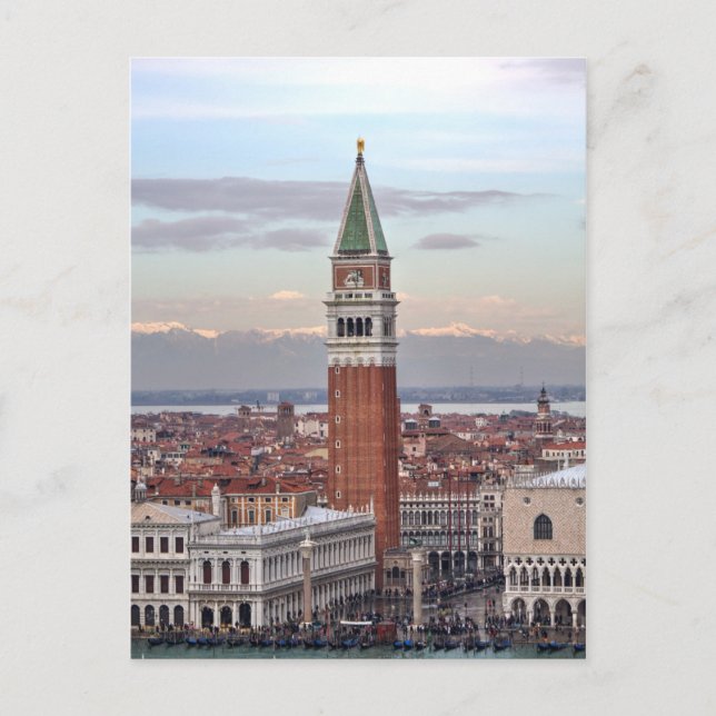 Postal Campanile di San Marco, Venecia Italia (Anverso)
