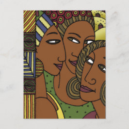 Postal Campeas hermanas afroamericanas