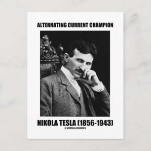 Postal Campeón actual alternativo Nikola Tesla