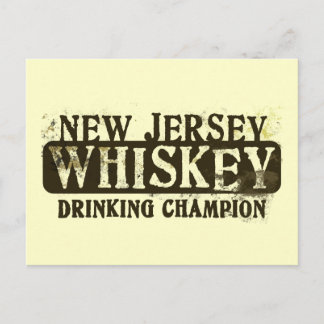 Postal Campeón de Bebidas Whiskey de Nueva Jersey