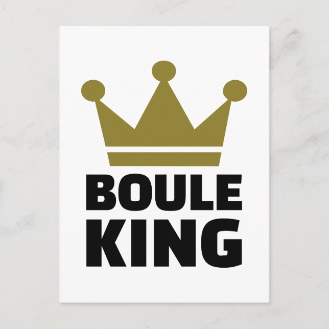 Postal Campeón de Boule King (Anverso)