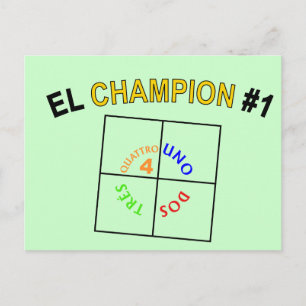 Postal Campeón de cuatro plazas #1