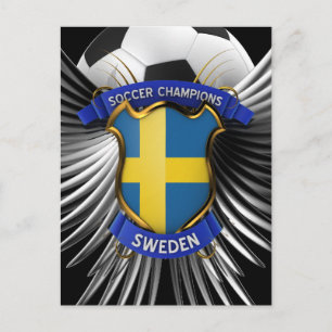 Postal Campeón de fútbol de Suecia