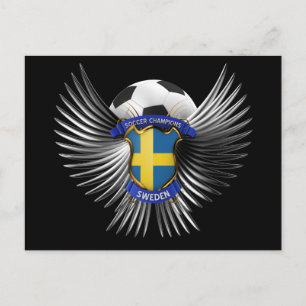 Postal Campeón de fútbol de Suecia