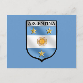Postal Campeón del Escudo del emblema del fútbol argentin