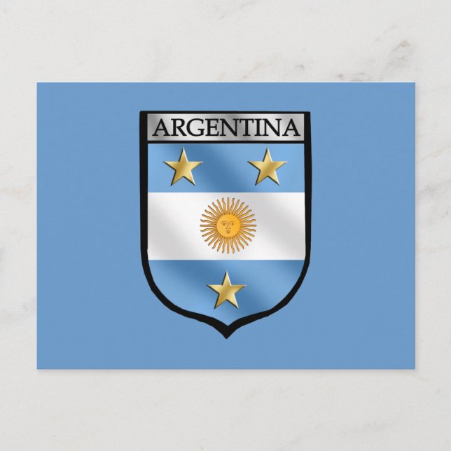 Postal Campeón del Escudo del emblema del fútbol argentin (Anverso)