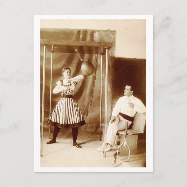 Postal Campeón Lady Bag Puncher del mundo (Anverso)