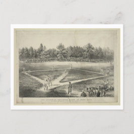 Postal Campeonato de Béisbol, 1866, de Currier & Ives
