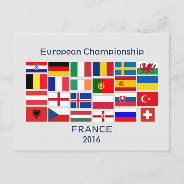 Postal Campeonato Europeo de Fútbol 2016 (Anverso)