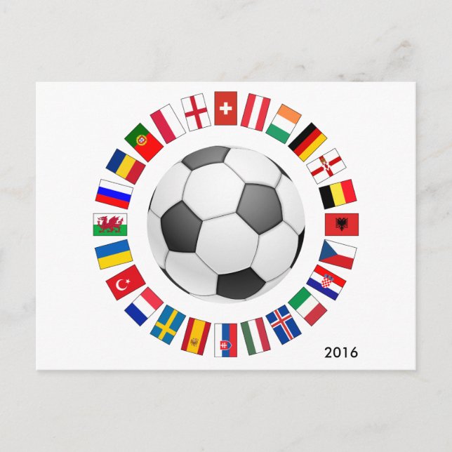 Postal Campeonato Europeo de Fútbol 2016 (Anverso)