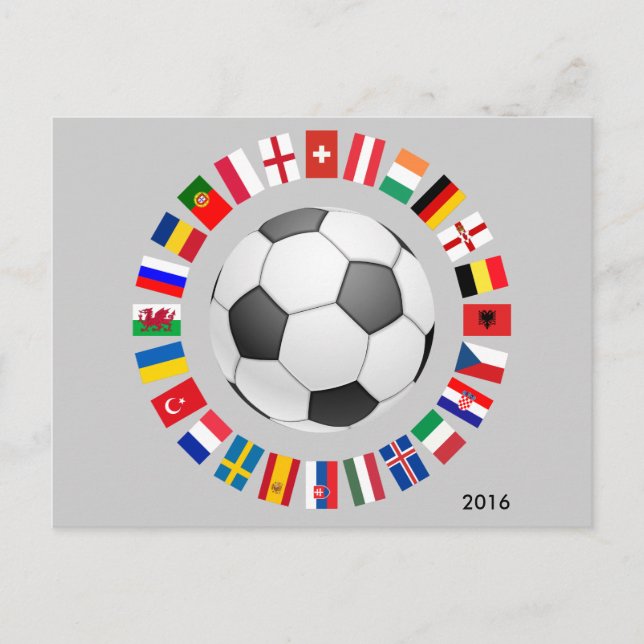 Postal Campeonato Europeo de Fútbol 2016 (Anverso)