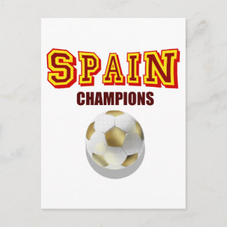 Postal Campeones del Mundo de España 2010