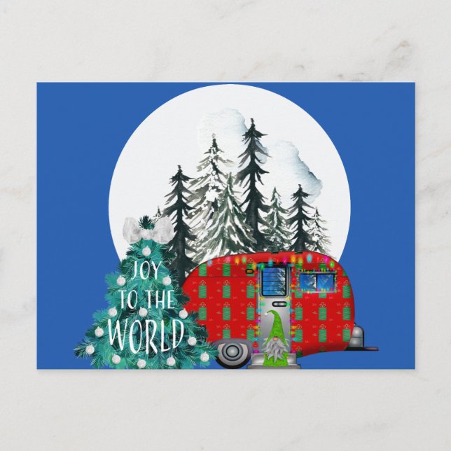 Postal Camper de Navidades mágicos (Anverso)