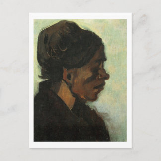 Postal Campesina de Brabant Gorra oscura, Vincent van Gog
