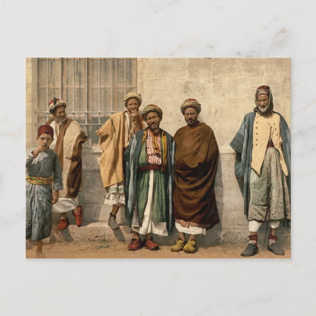 Postal Campesinos de Belén, en Tierra Santa (Anverso)