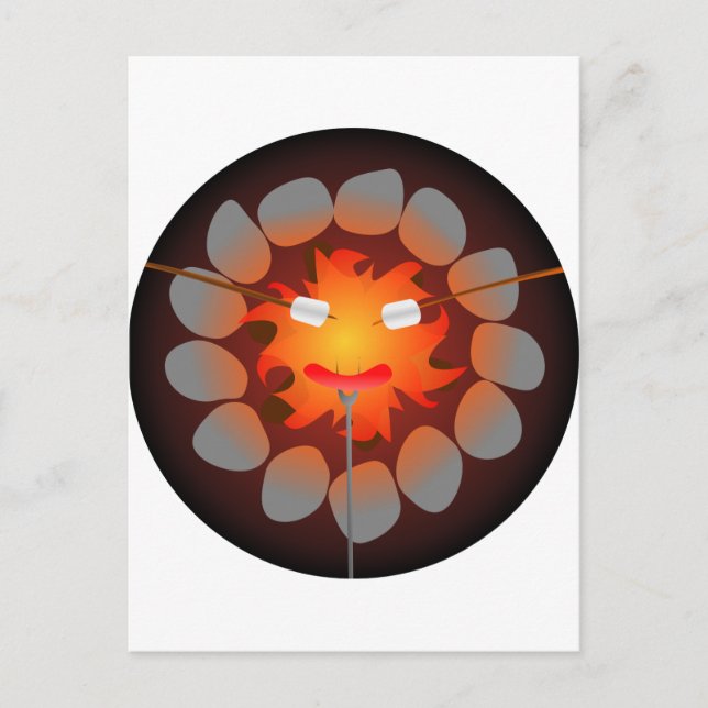 Postal Campfire de campamento (Anverso)