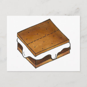 Postal Campfire S'mores Chocolate Smore Camping Foodie