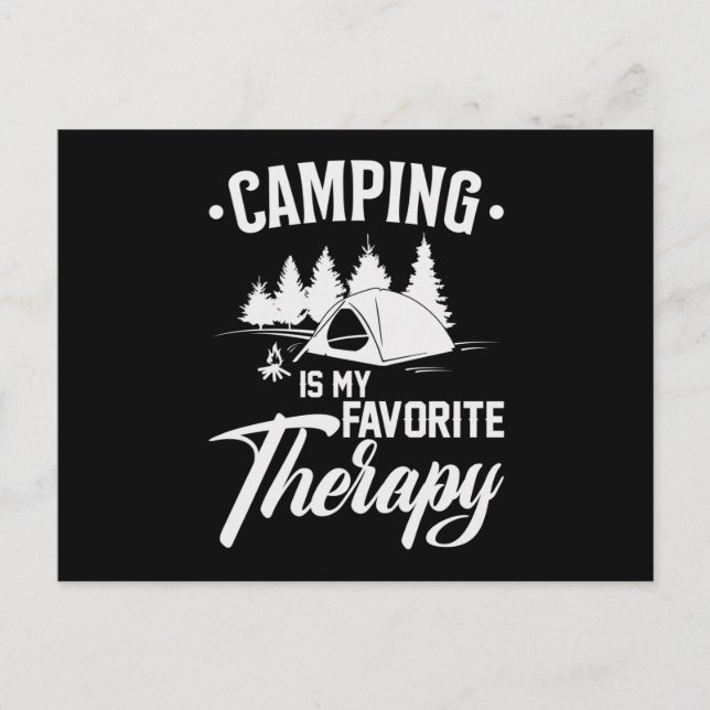 Postal Camping Camp Camper Campfire Idea divertida de reg (Anverso)