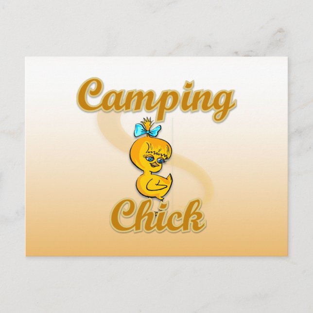 Postal Camping Chick (Anverso)