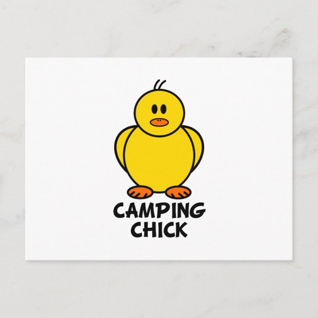 Postal Camping Chick (Anverso)