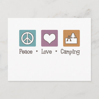 Postal Camping de amor por la paz