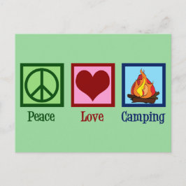 Postal Camping de amor por la paz