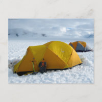 Camping de carpas en el Icefield Juneau, Alaska