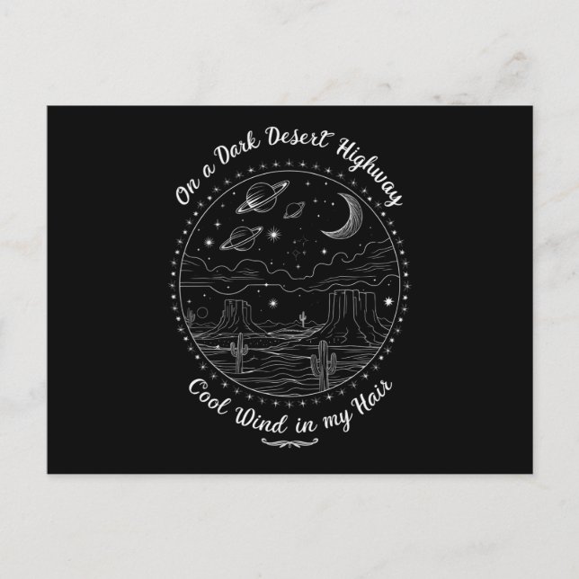 Postal Camping De Montaña En Una Autopista Del Desierto O (Anverso)