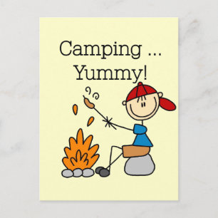 Postal Camping es Camisetas y Regalos Deliciosos