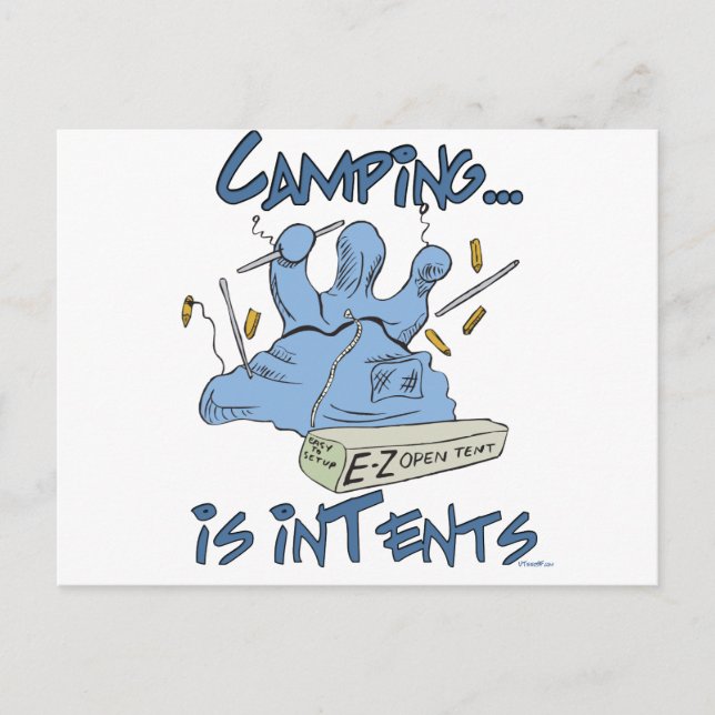Postal Camping es intención (Anverso)