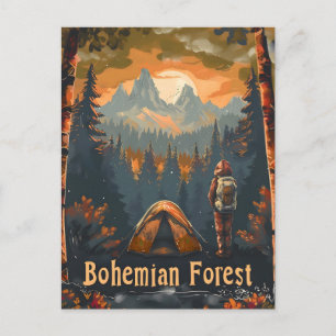 Postal Camping forestal bohemio