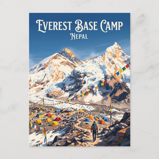 Postal Campo Base del Everest Nepal (Anverso)