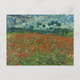 Postal Campo con cachorros de Van Gogh Postcard