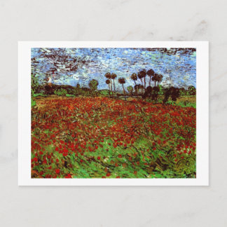 Postal Campo con Coppies Van Gogh Bella Artes