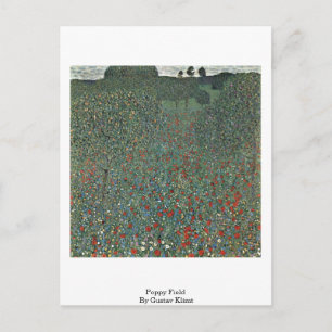 Postal Campo De Adormidera Por Gustav Klimt