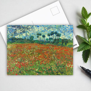 Postal Campo de amapola por Vincent Van Gogh