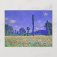Campo de amapolas vintage de Claude Monet