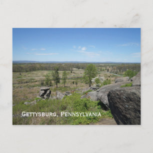 Postal Campo de batalla de Gettysburg