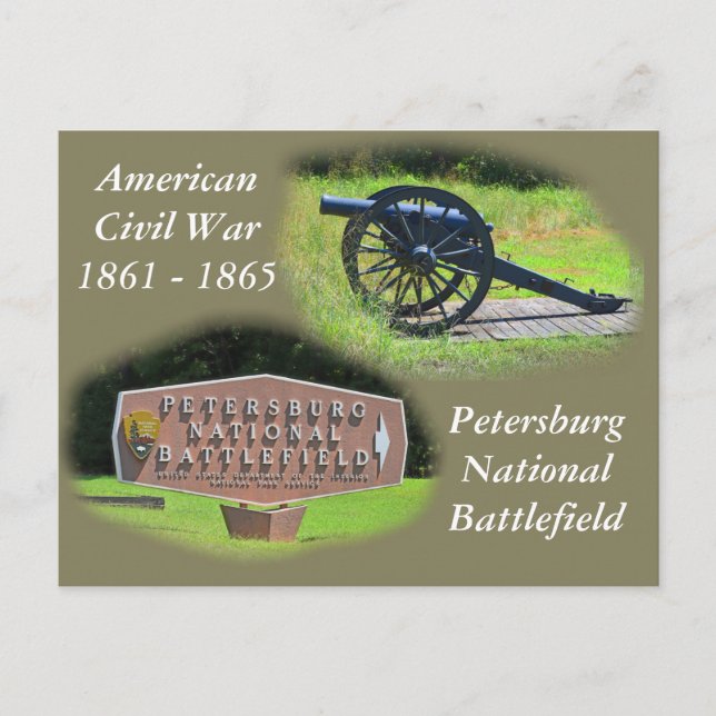 Postal Campo de batalla nacional de Petersberg (Anverso)