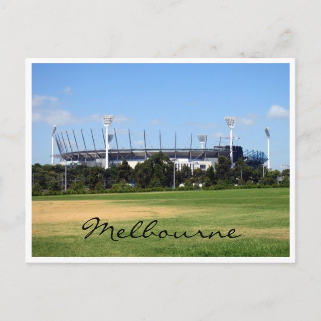 Postal campo de cricket de melbourne (Anverso)