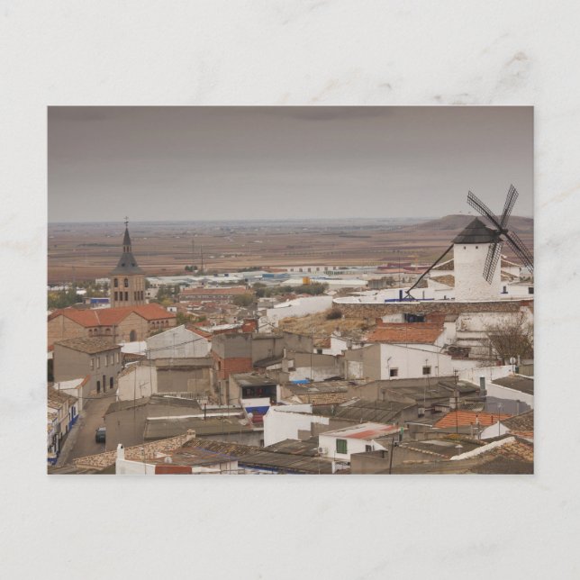 Postal Campo de Criptana, antiguos molinos de viento de L (Anverso)