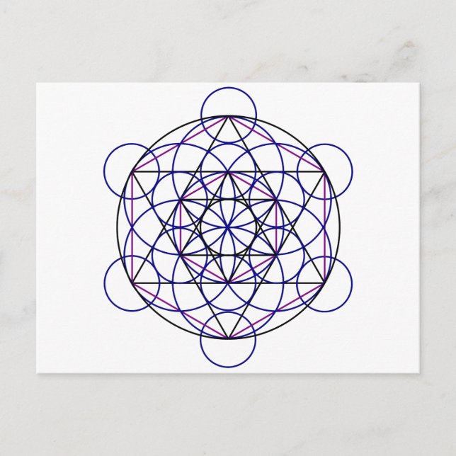Postal Campo de energía de Merkaba Humano de nuestros 7 c (Anverso)