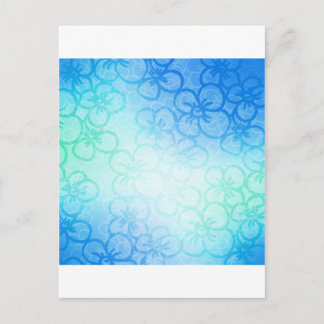 Postal Campo De Flor - Azul